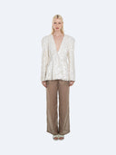Regina 003 Sequin Blazer in Weiß – Ansicht 1