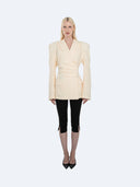 Veronika 004 Cinched Waist Blazer Vanilla – Ansicht 1