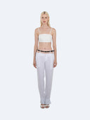 Vika 002 Pants White in Weiß – Ansicht 1