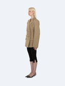 Veronika 004 Cinched Waist Blazer Olive – Ansicht 2