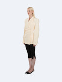 Veronika 004 Cinched Waist Blazer Vanilla – Ansicht 2
