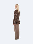 Regina 003 Sequin Blazer in Chocolate – Ansicht 6