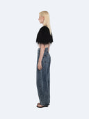 Romy 007 Fringe Top in Schwarz – Ansicht 3