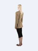 Veronika 004 Cinched Waist Blazer Olive – Ansicht 3