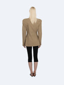Veronika 004 Cinched Waist Blazer Olive – Ansicht 4