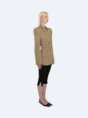 Veronika 004 Cinched Waist Blazer Olive – Ansicht 6