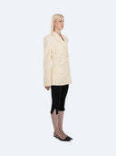 Veronika 004 Cinched Waist Blazer Vanilla – Ansicht 6