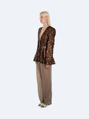 Regina 003 Sequin Blazer in Chocolate – Ansicht 5