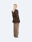 Regina 003 Sequin Blazer in Chocolate – Ansicht 3